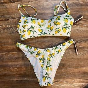 Victorias Secret Lemon Two Piece Swimsuit